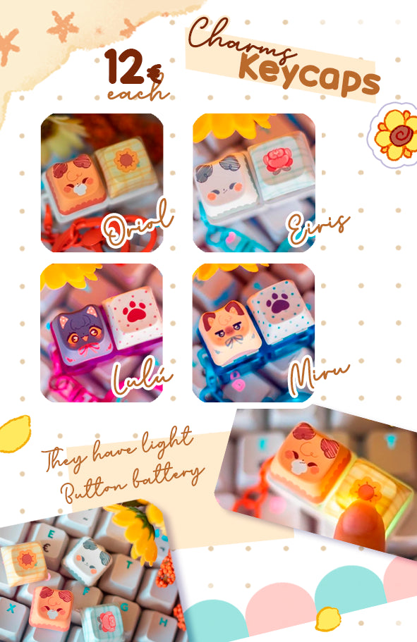 Keycap Charms