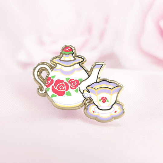 Rose Tea Set Filler Pin