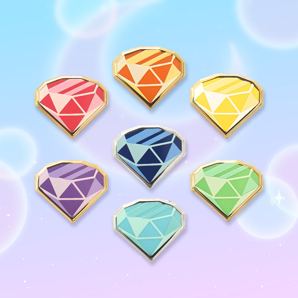 Rainbow Crystal Filler Pins