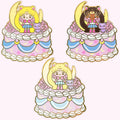 Moonie Cake Enamel Pin