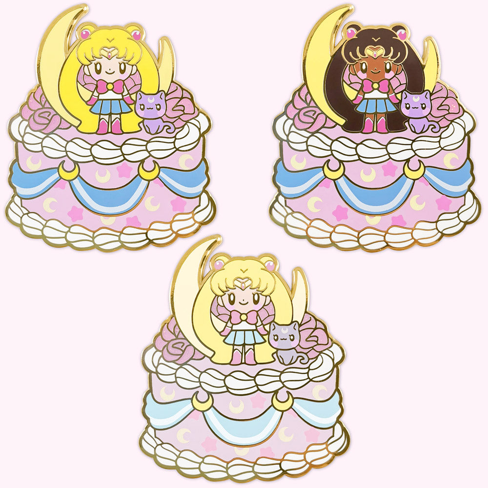 Moonie Cake Enamel Pin