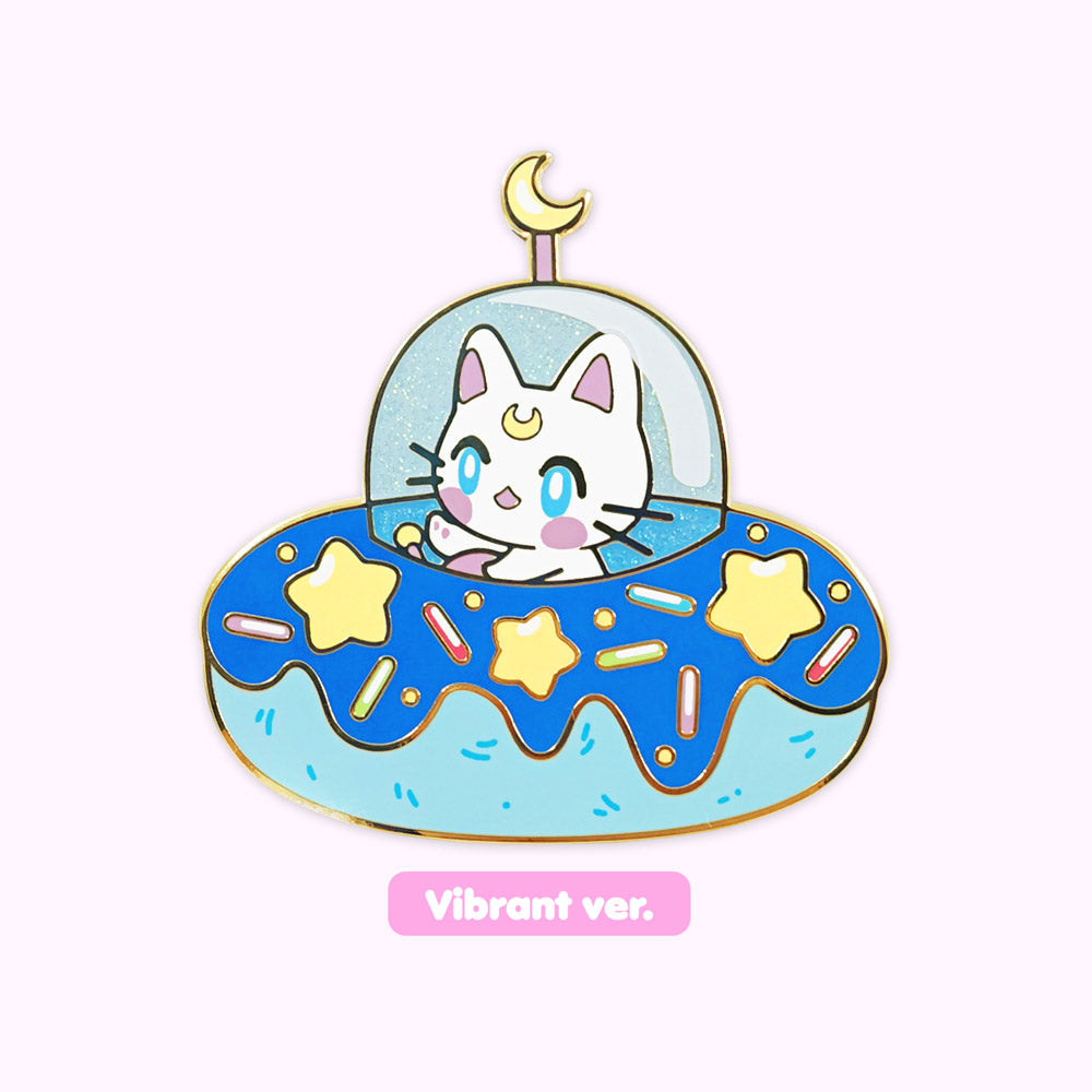 Donut Time! Papa Kitty Enamel Pin