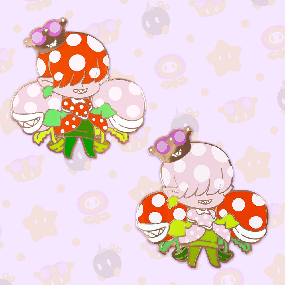 Super Crown Enamel Pin - Pirahnette