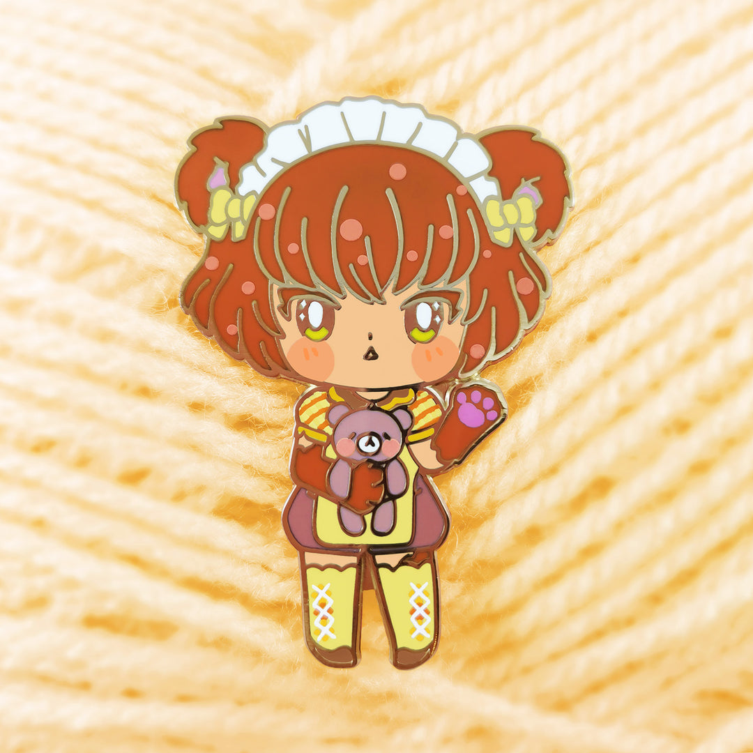 Mofumofu Enamel Pin - Momo