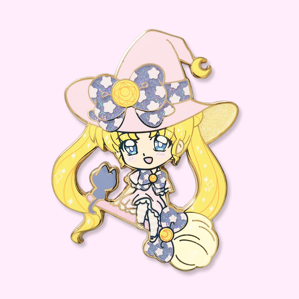 Witchy Moon V2 Enamel Pin