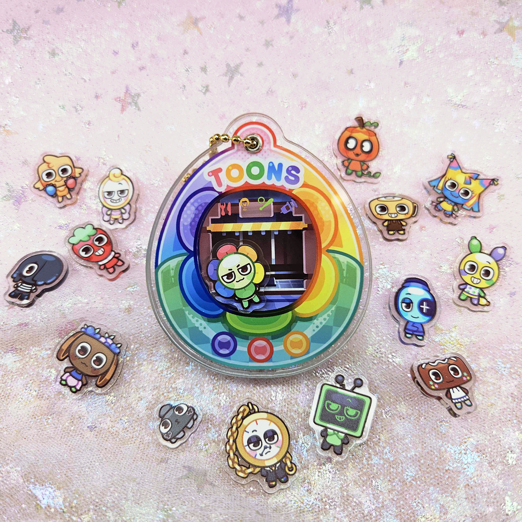 Dandy's World Tamagotchi - Openable Shaker Keychain Charm