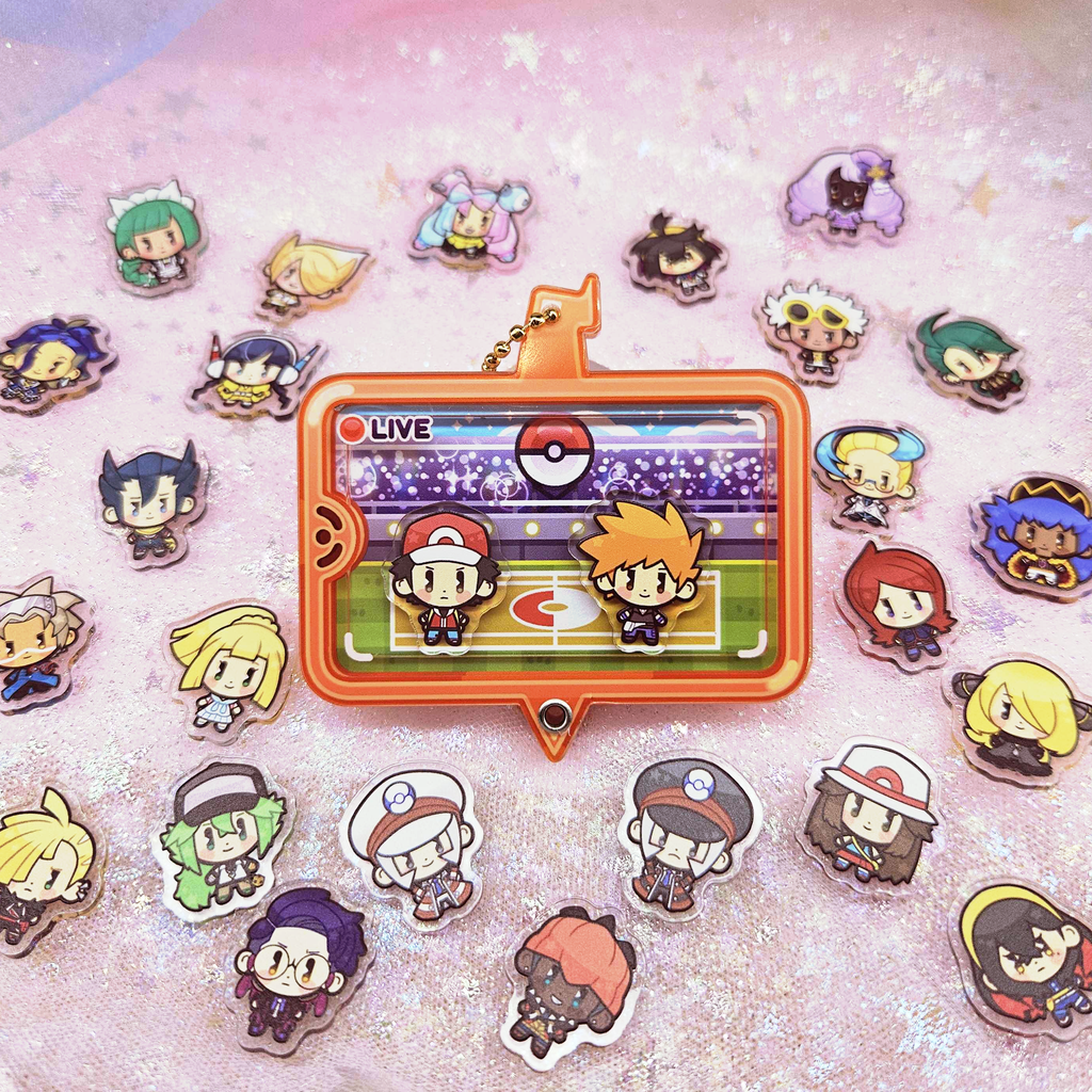 Pkmn Trainers - Openable Shaker Keychain Charm