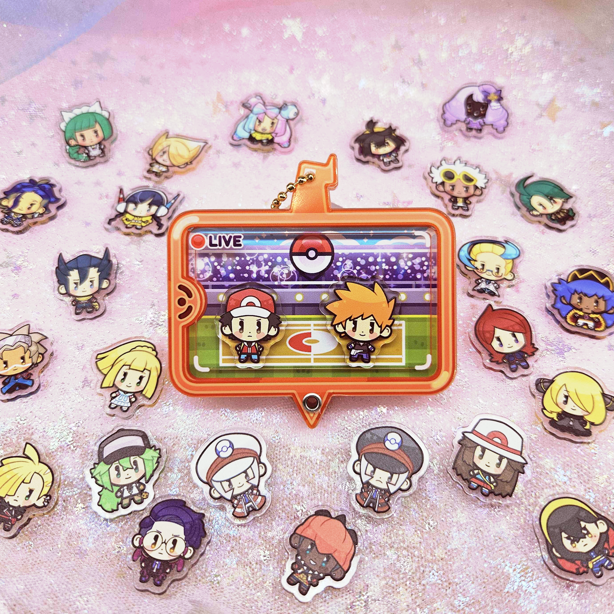 Pkmn Trainers - Openable Shaker Keychain Charm