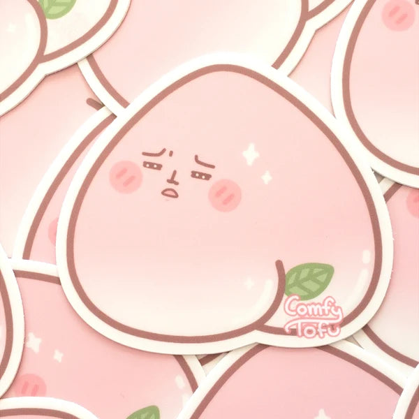 Peachy Butt Vinyl Sticker