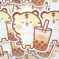 Boba Tiger Vinyl Sticker