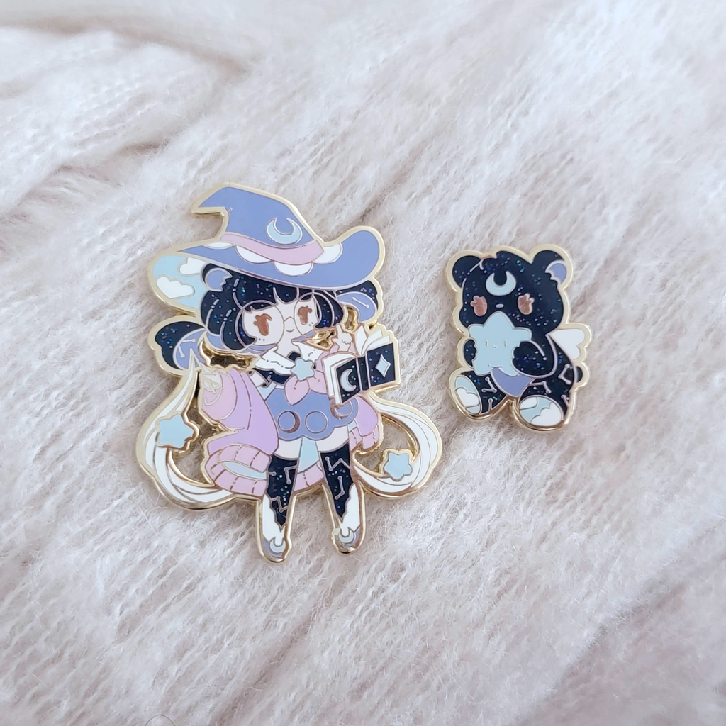 Astrology Bear Witch Pins - Aug 2023