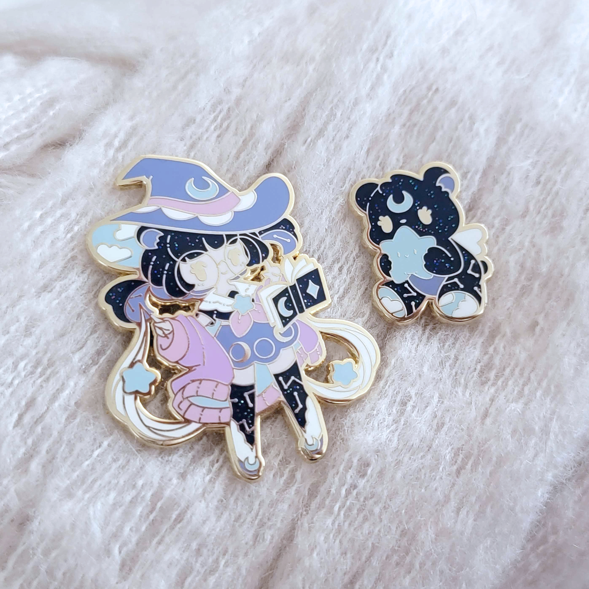 Astrology Bear Witch Pins - Aug 2023