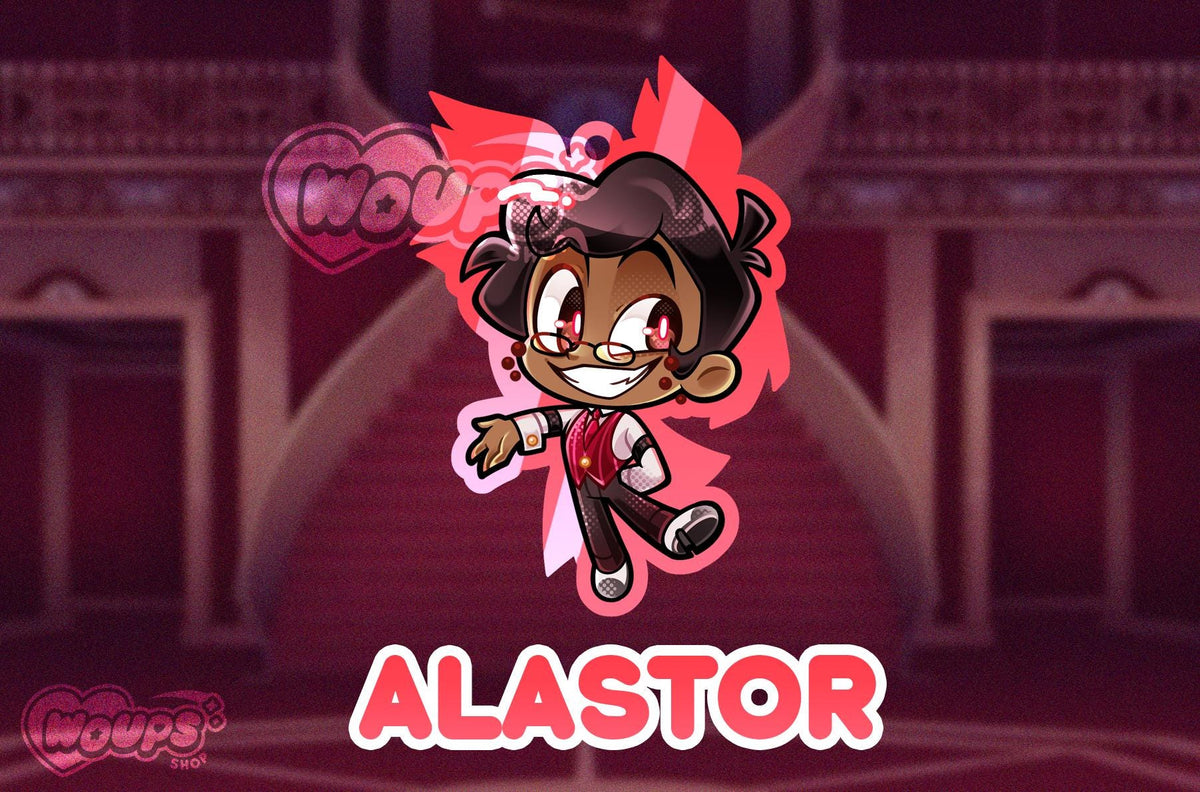 Hazbin Hotel - Colored Translucent Keychains - Alastor Sir Pentious Abel Vox