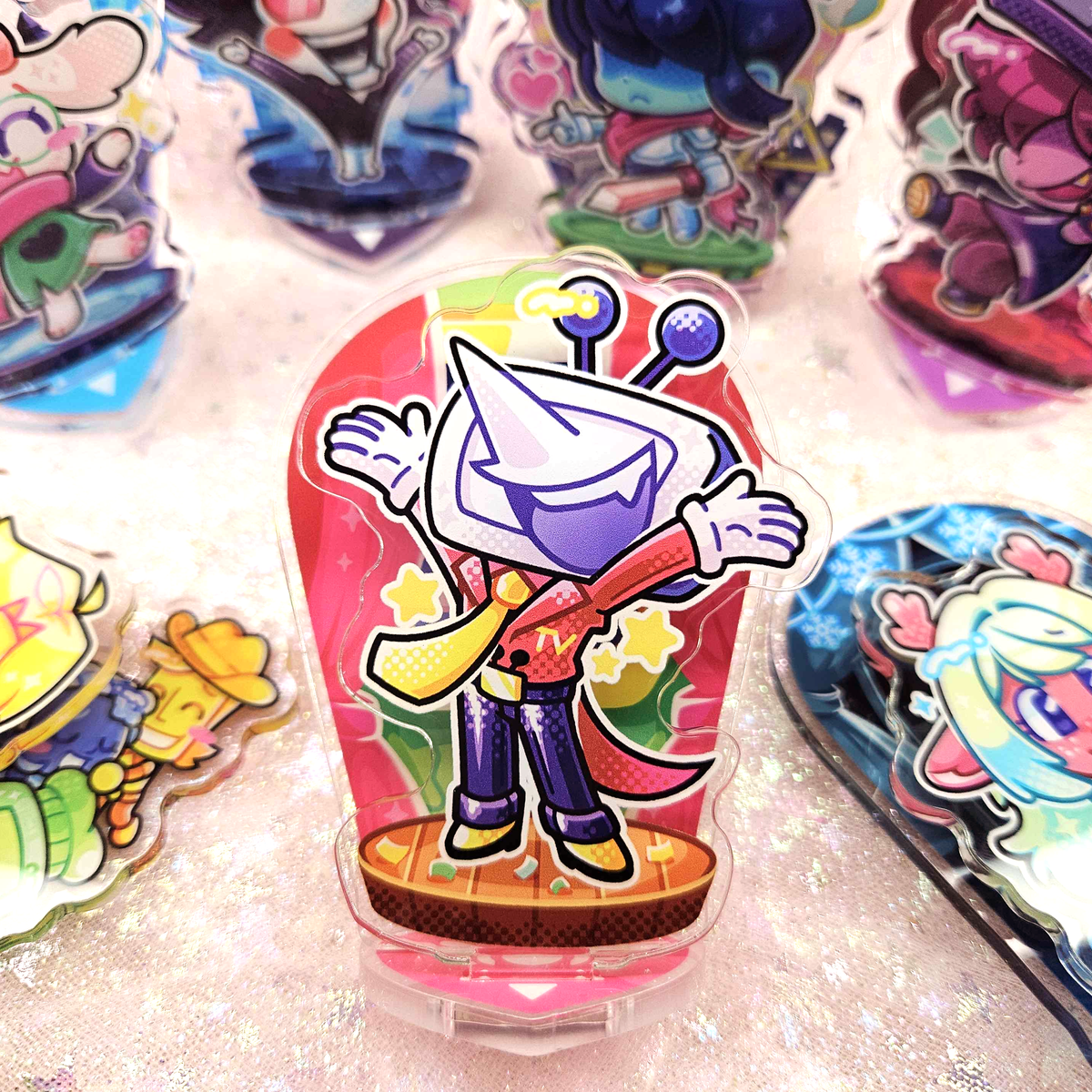 Deltarune Standees - Kris Susie Ralsei Noelle Tenna Spamton Flowery