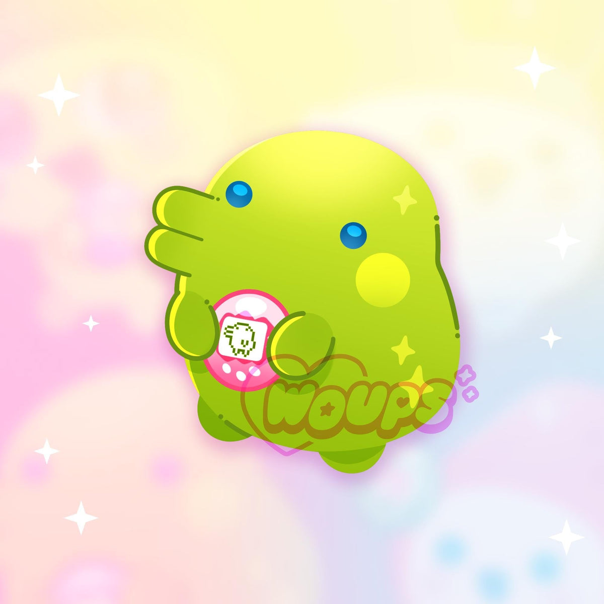 Tamagotchi Stickers - Mametchi Mimitchi Kuchipatchi Ichigotchi