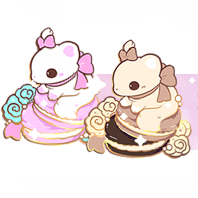 Long Hair Kitty Macaron