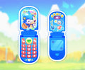 Flip Phone Keychains - Sonic and Shadow