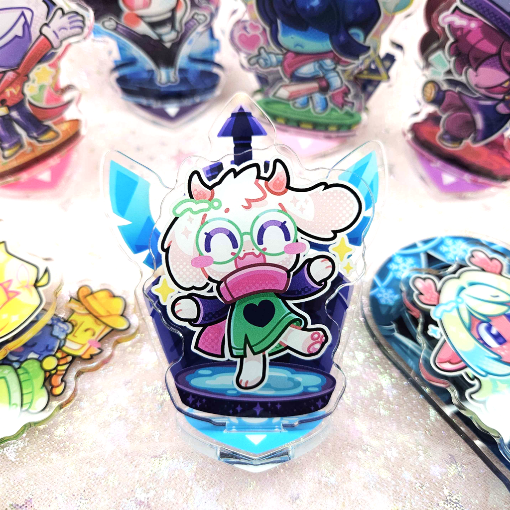 Deltarune Standees - Kris Susie Ralsei Noelle Tenna Spamton Flowery