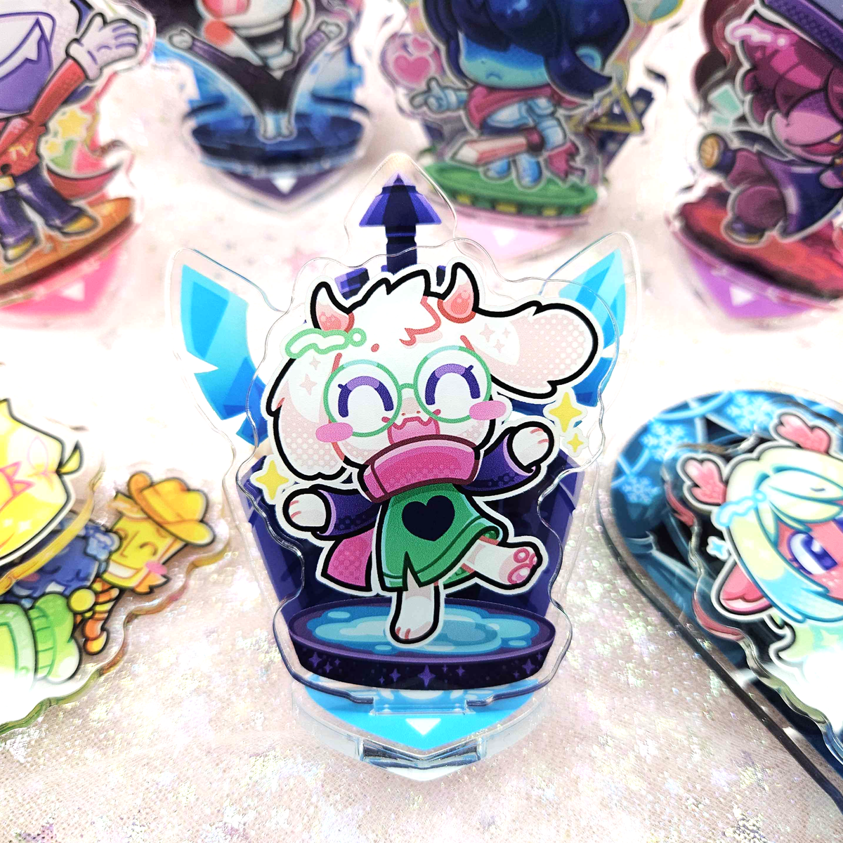 Deltarune Standees - Kris Susie Ralsei Noelle Tenna Spamton Flowery