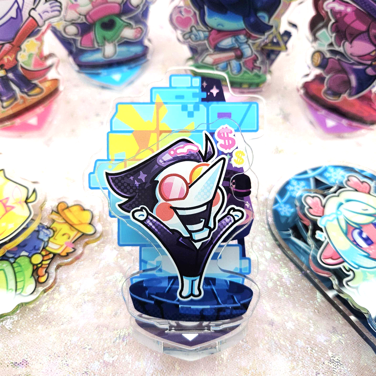 Deltarune Standees - Kris Susie Ralsei Noelle Tenna Spamton Flowery
