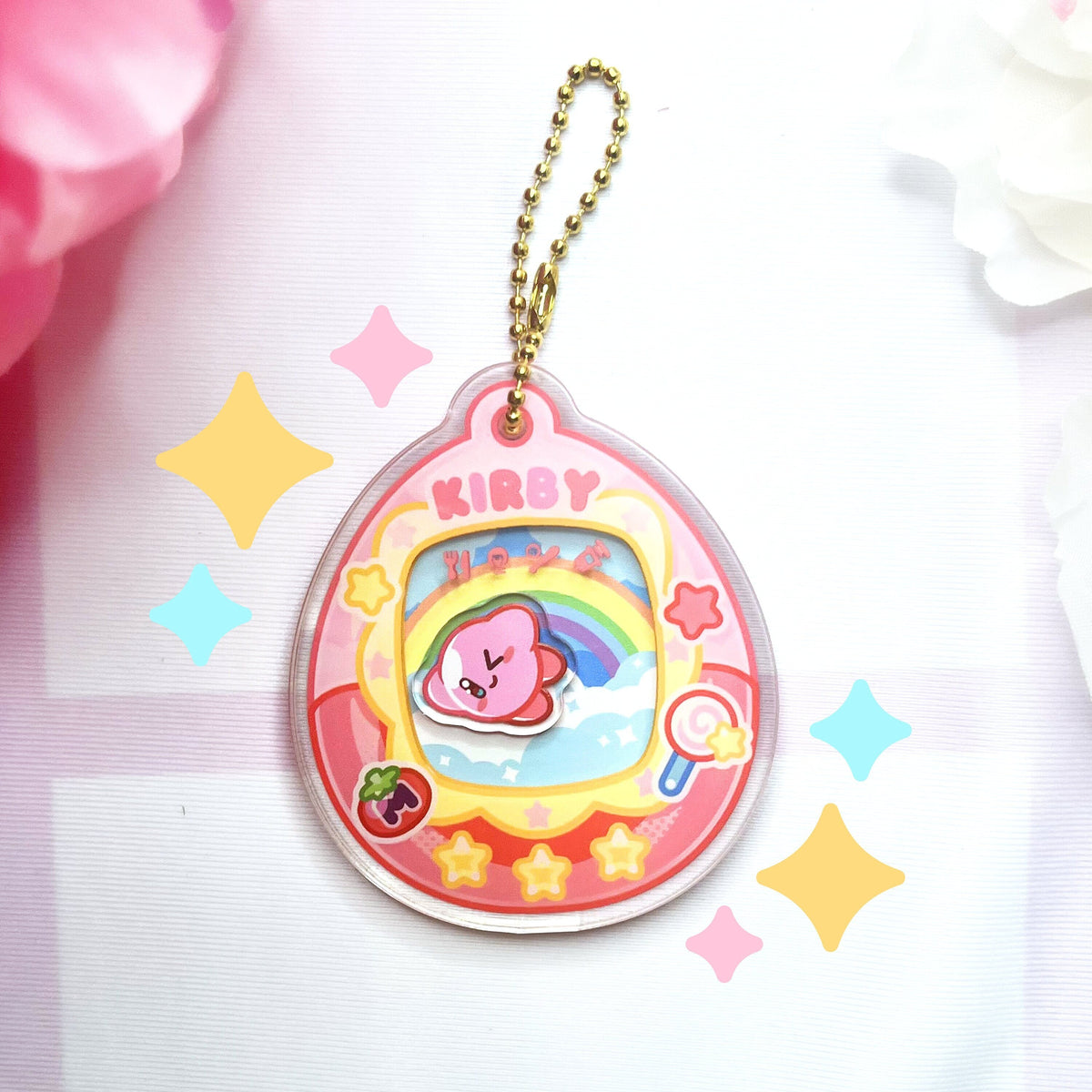 Tamagotchi - Kirby Shaker Keychain