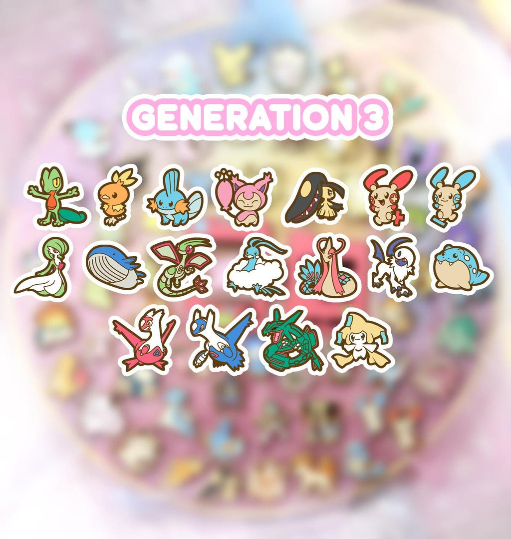 GEN 3 - Mini Enamel Poké-Pins