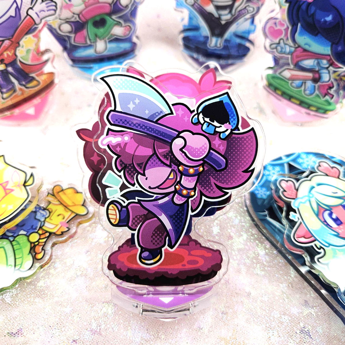 Deltarune Standees - Kris Susie Ralsei Noelle Tenna Spamton Flowery