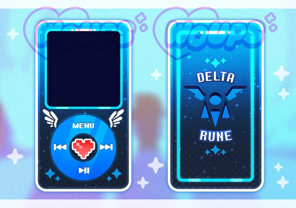 Deltarune MP3 - Openable Customizable Keychain Songs Charm