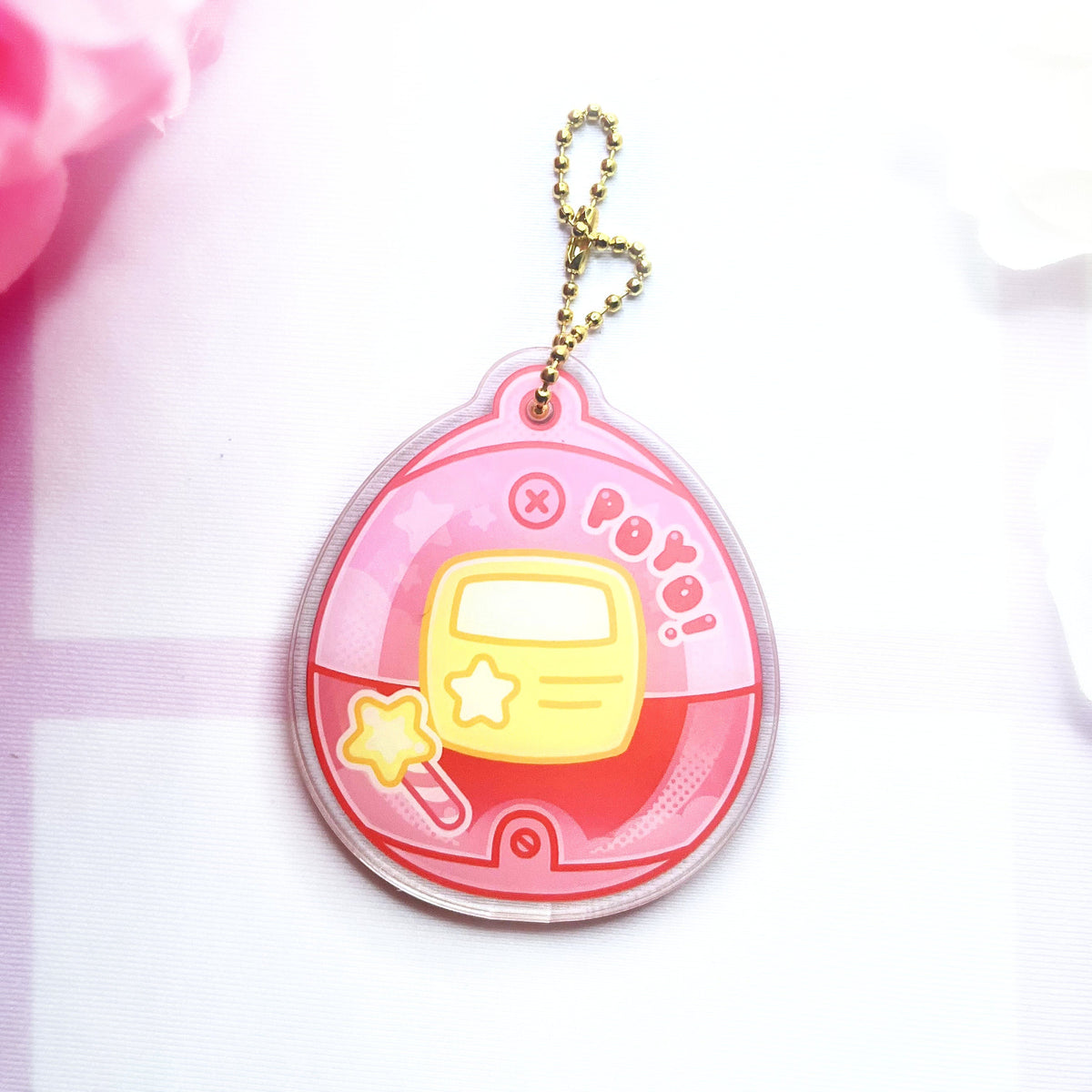 Tamagotchi - Kirby Shaker Keychain
