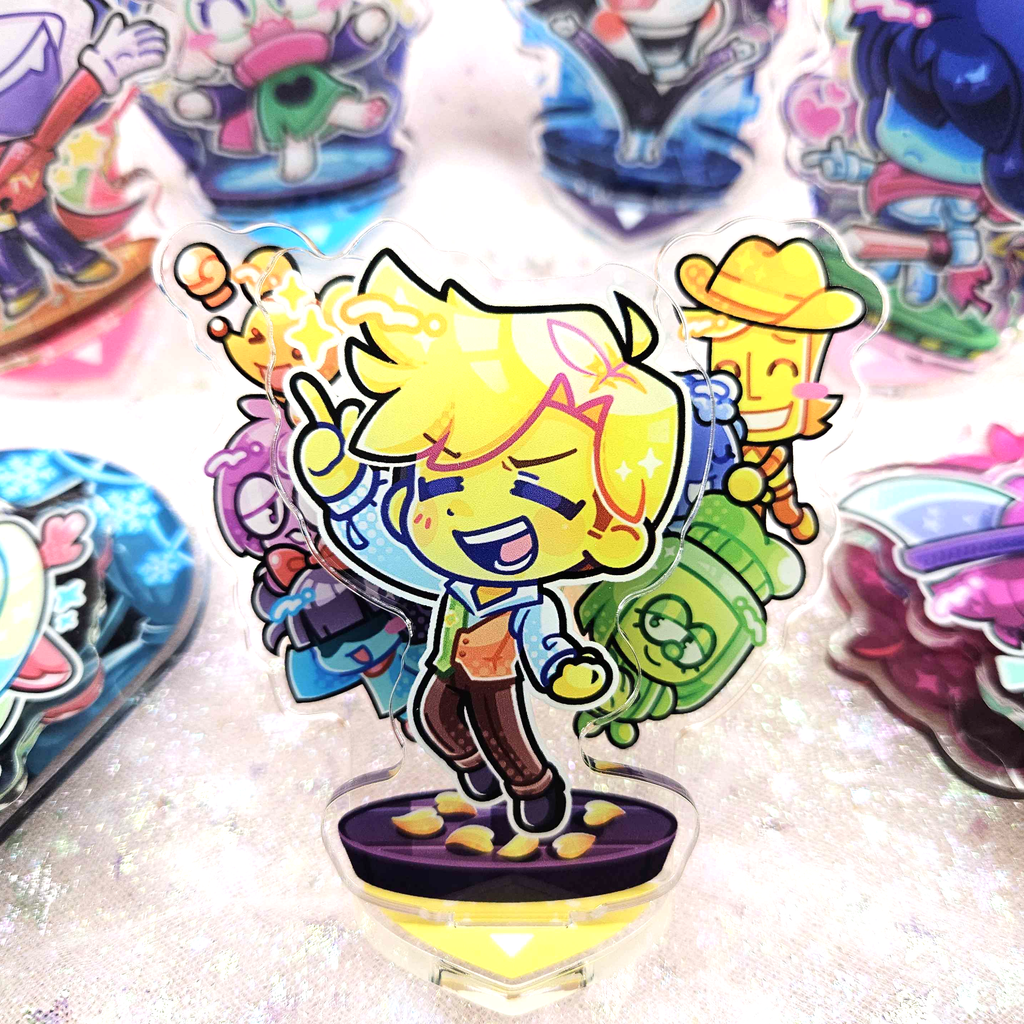 Deltarune Standees - Kris Susie Ralsei Noelle Tenna Spamton Flowery