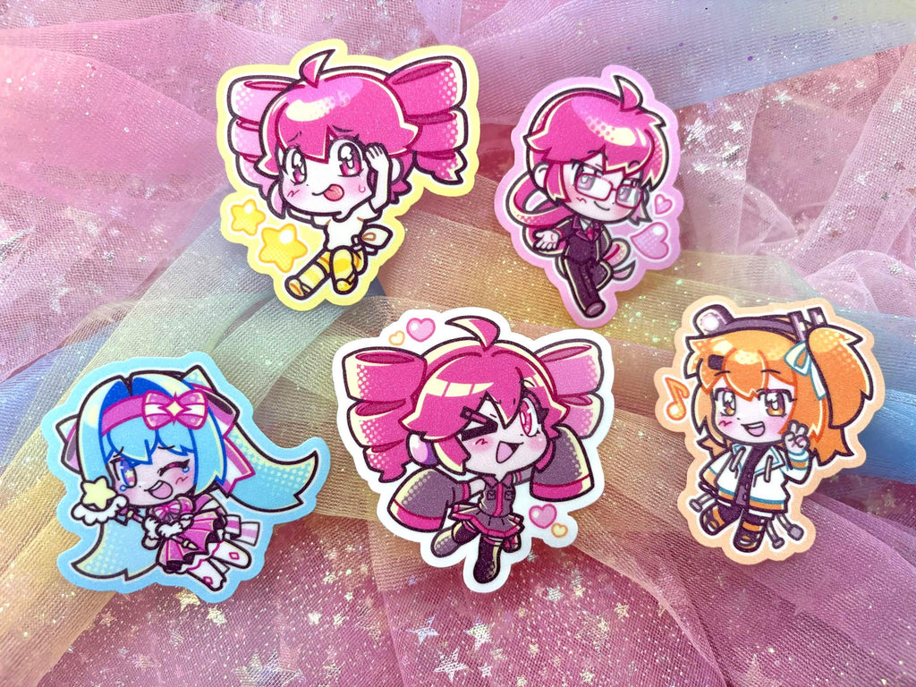 Vocaloid Stickers - Kasane Teto Hatsune Miku Adachi Rei Kasane Ted