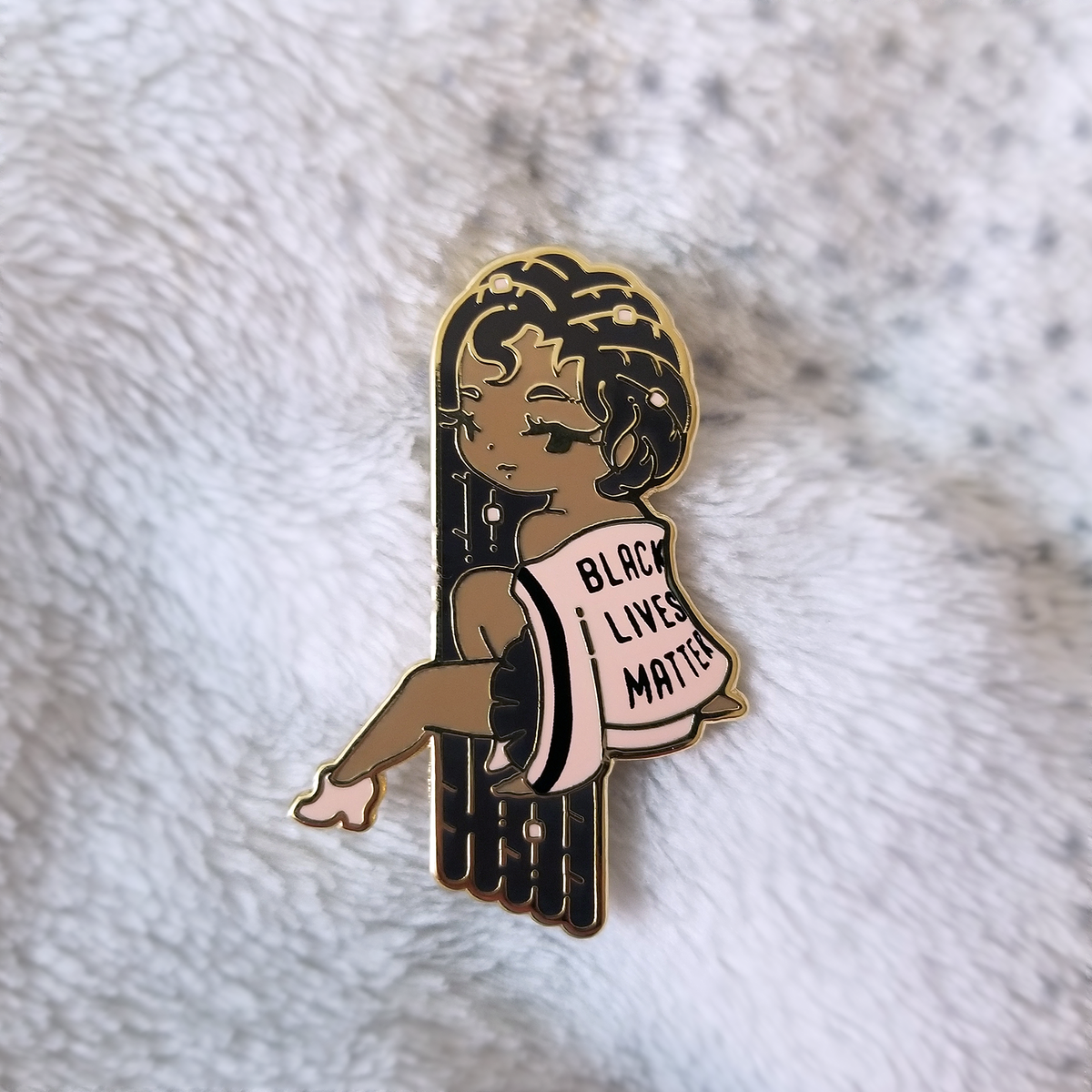 BLM Pin, Sticker, & Postcard