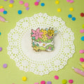 Pocket Puff Bloom Enamel Pin