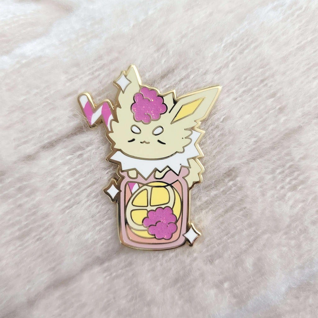 Raspberry Lemonade Jolteon Eevee Pin