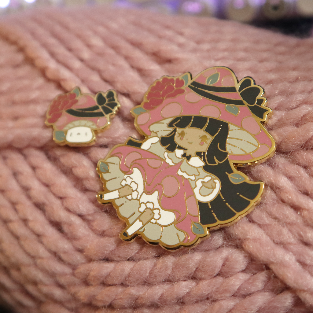 Mushroom Princess Pins - Mar 2021