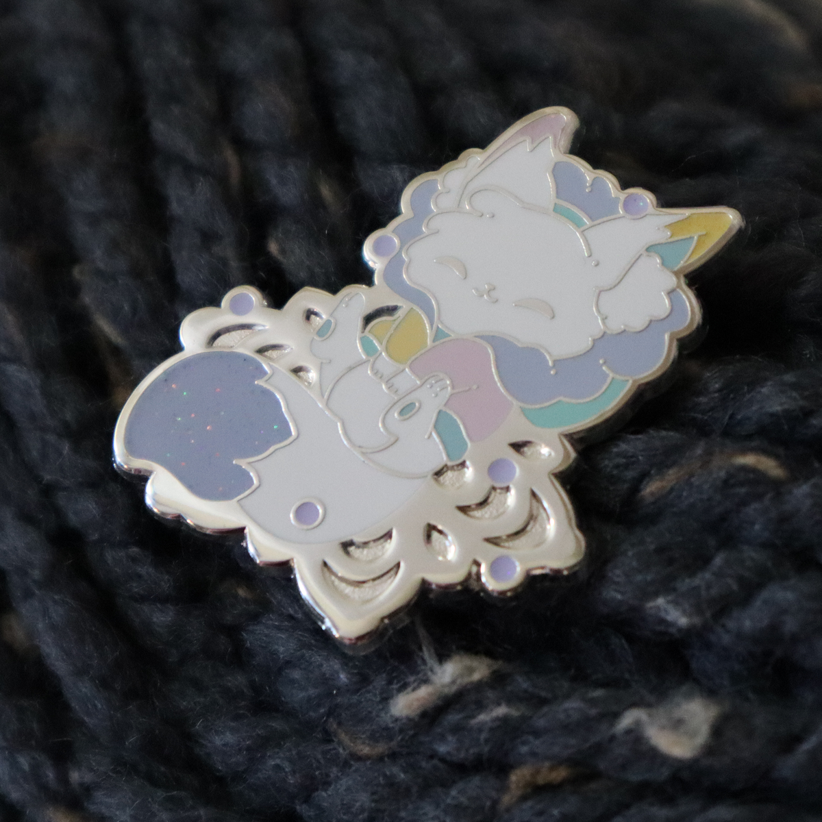 Pastel/Color Block Snow Fox ~ Limited Edition Recolor