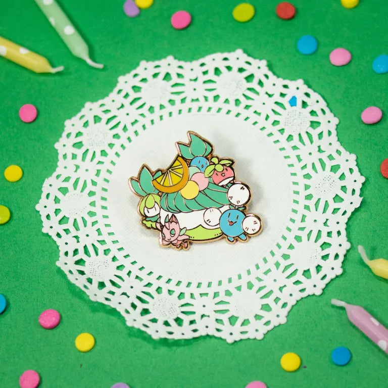 Pocket Puff Summer Enamel Pin