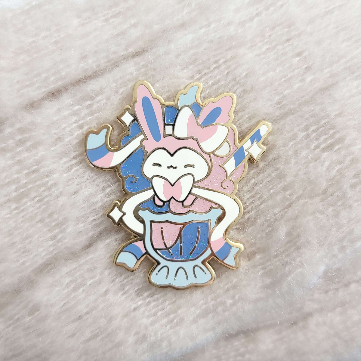 Cotton Candy Sundae Sylveon Eevee Pin