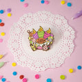 Pocket Puff Wish Enamel Pin