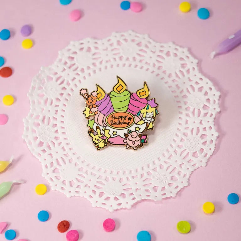 Pocket Puff Wish Enamel Pin