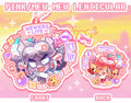 Deltarune - Pink Mew Mew Lenticular Keychain Charm