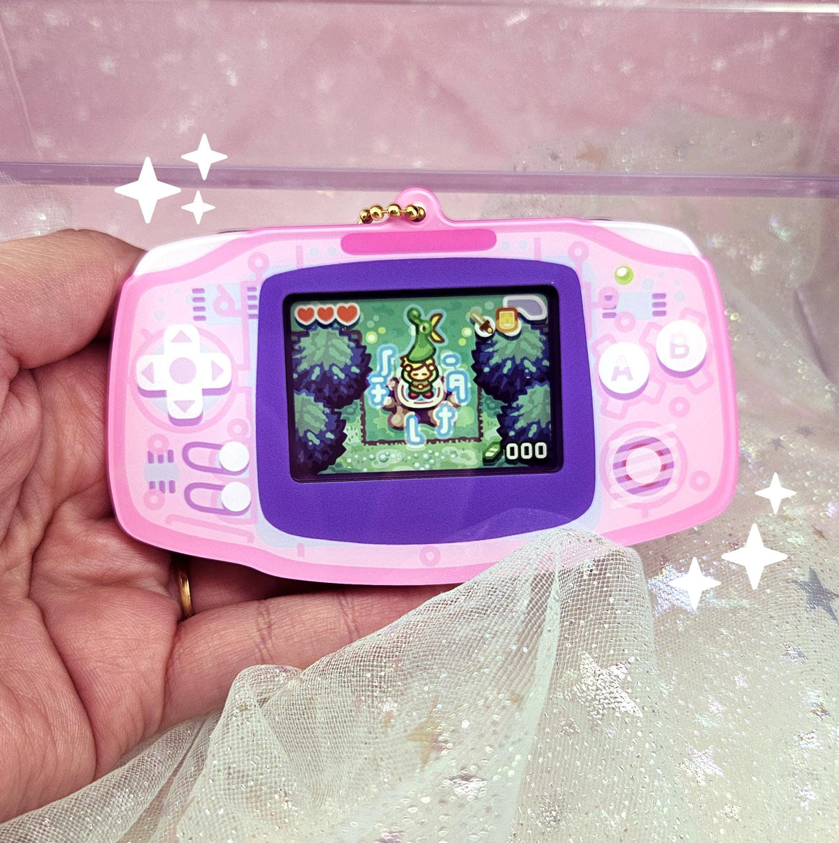 Customizable Gameboy Advance Keychains - Pkmn Sonic Zelda Hamtaro