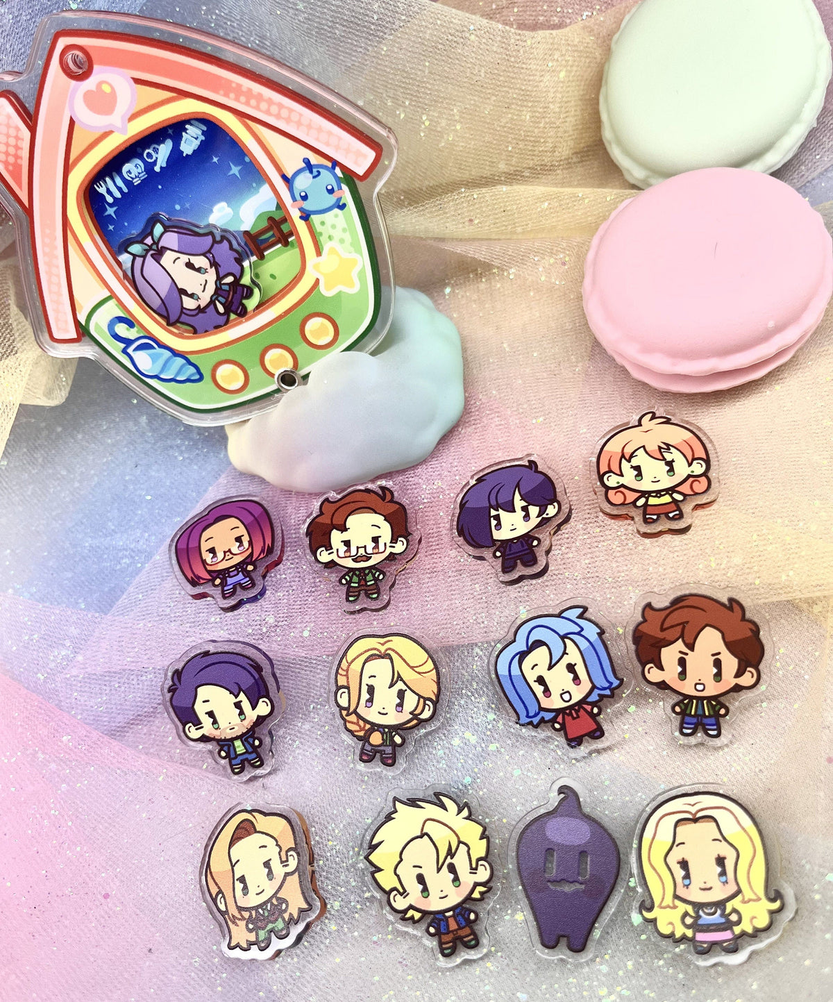 Stardew Valley Tamagotchi - Openable Shaker Keychain Charm