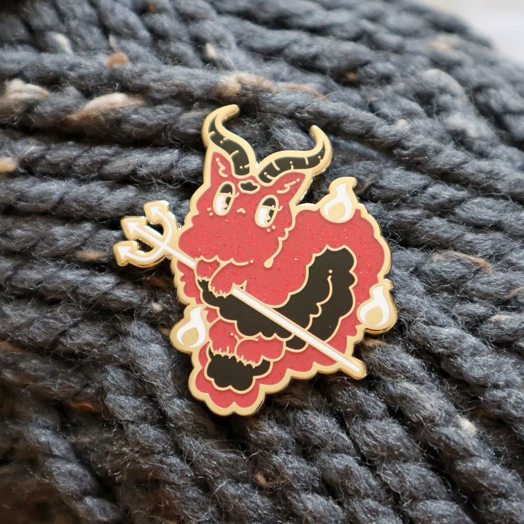 Long Demon Furby Pin