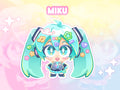 Vocaloid Eye Tracking Standees - Hatsune Miku Kasane Teto
