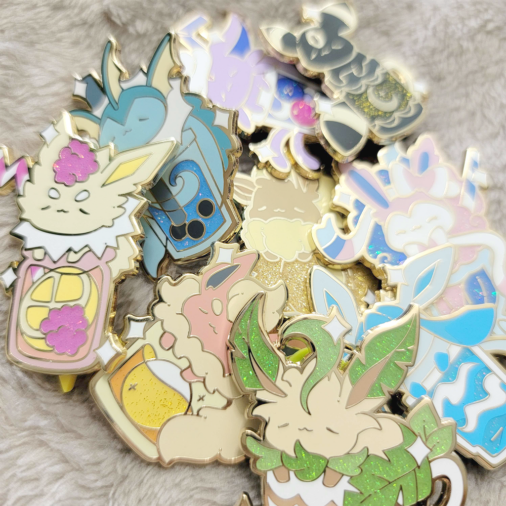 Raspberry Lemonade Jolteon Eevee Pin