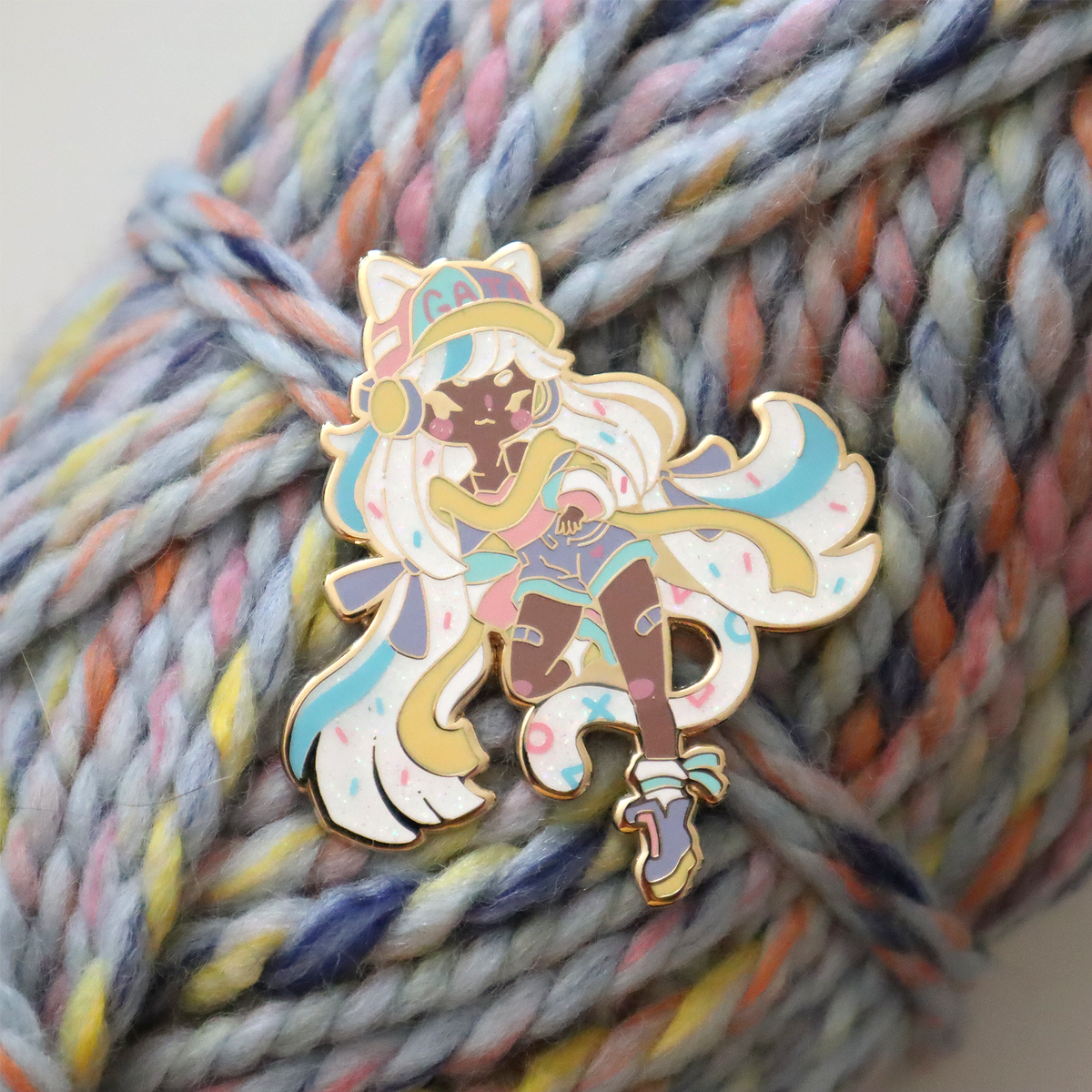 Frosting Leopard Pin