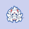 Kawaii Kitsune Fox Sticker: Laminated Mythology Creature