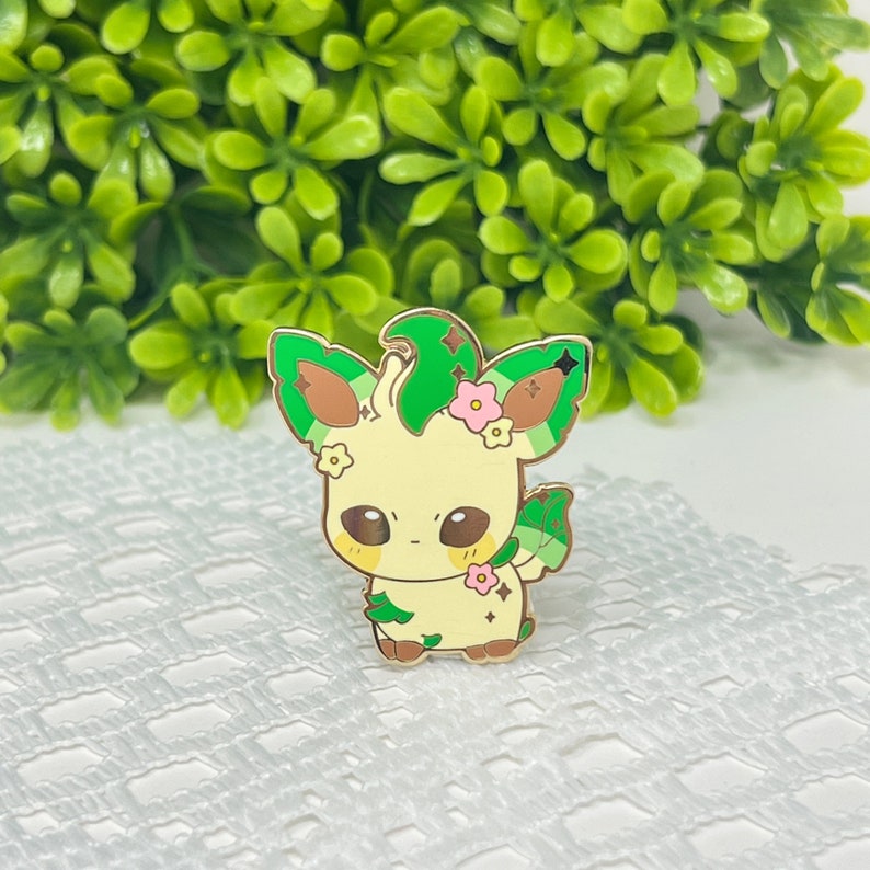 Cute Kawaii Leafeon Hard Enamel Pin