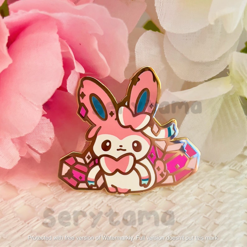 Crystal Sylveon Enamel Pin